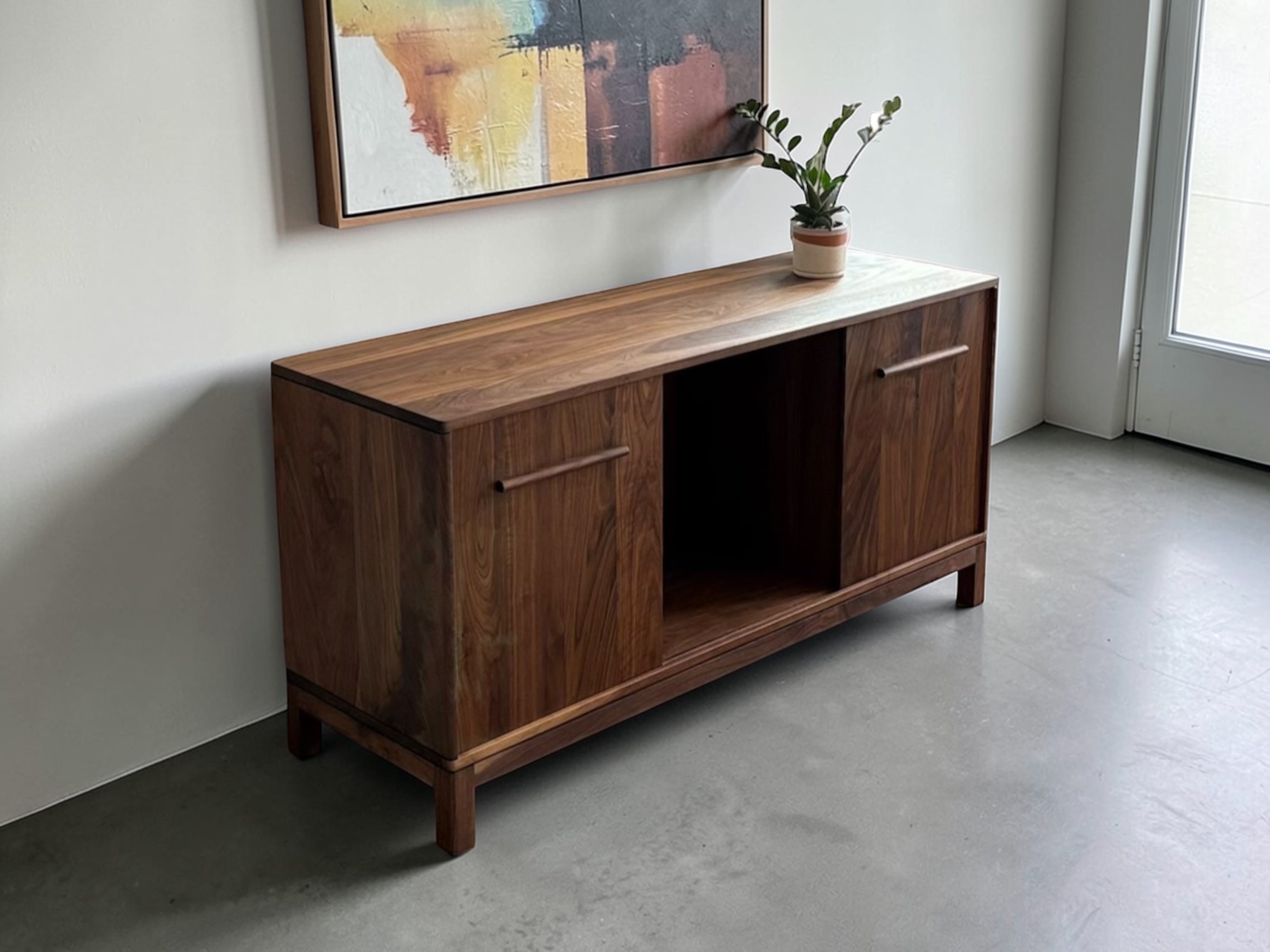 Black Walnut Console Table | Solid Wood Console Table | Walnut Record ...