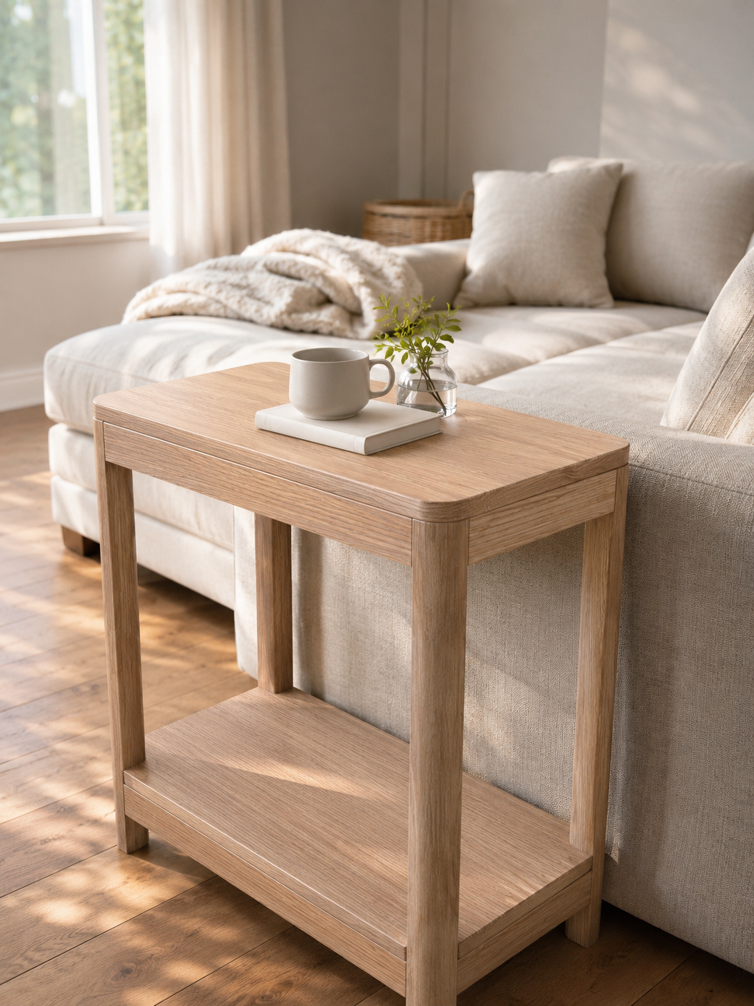 Sopris Side Table | Solid Wood Modern Accent Table – Handcrafted in Colorado