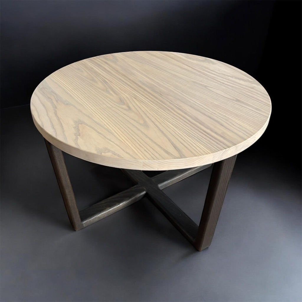 Vintage Round Coffee Table | Walnut Coffee Table | Solid Wood