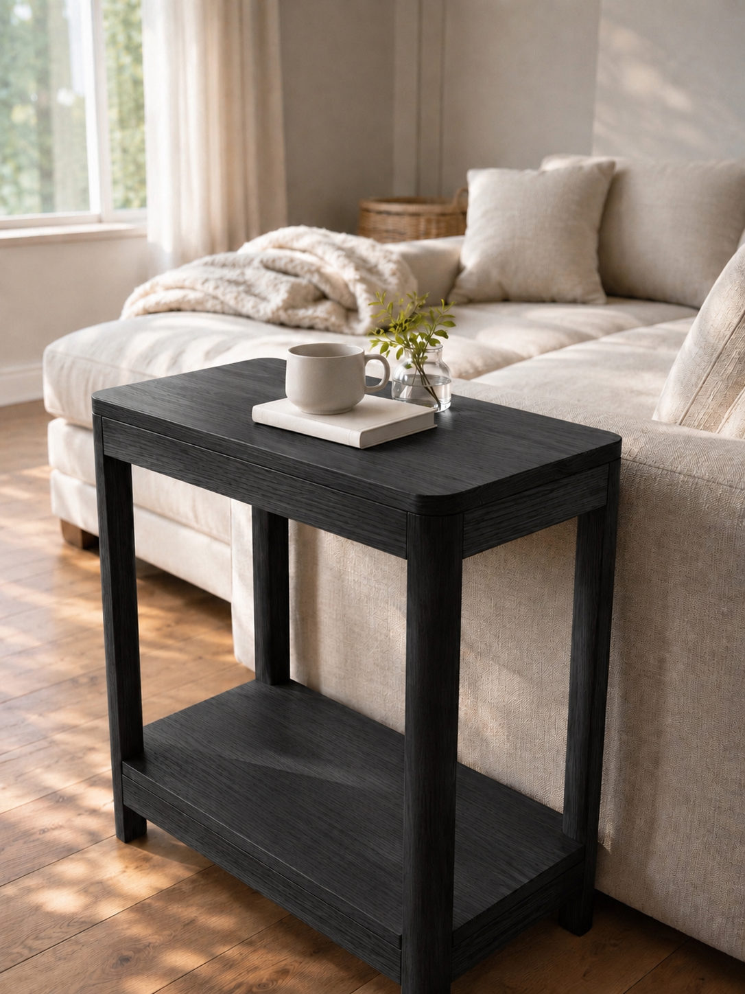 Sopris Side Table | Solid Wood Modern Accent Table – Handcrafted in Colorado