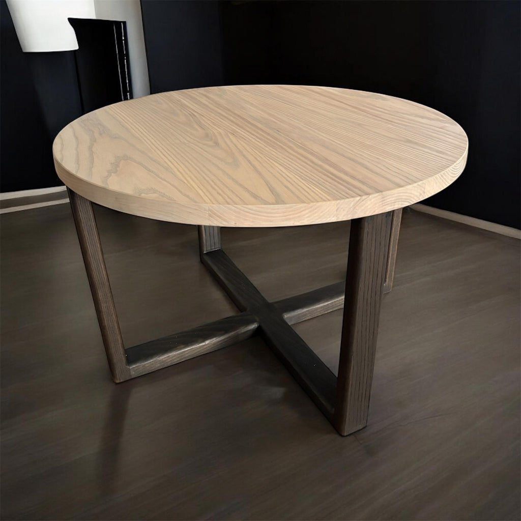 Vintage Round Coffee Table | Walnut Coffee Table | Solid Wood