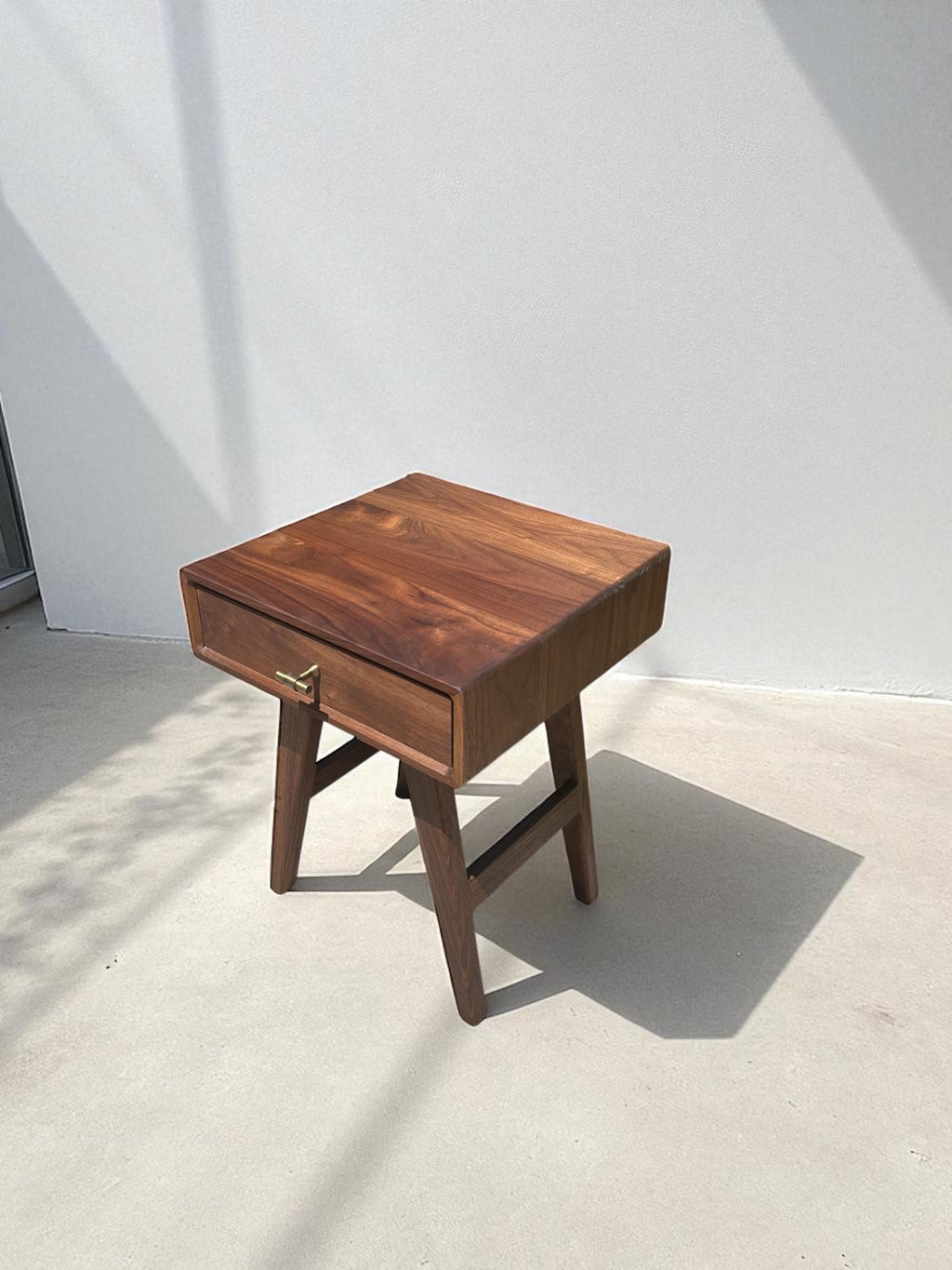 Mid Century Side Table | Vintage End Table | Black Walnut Side Table | Handmade