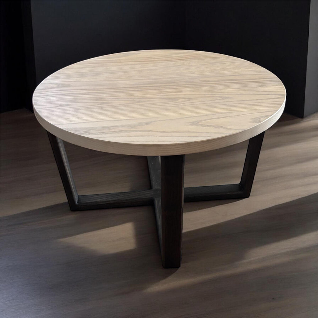 Vintage Round Coffee Table | Walnut Coffee Table | Solid Wood