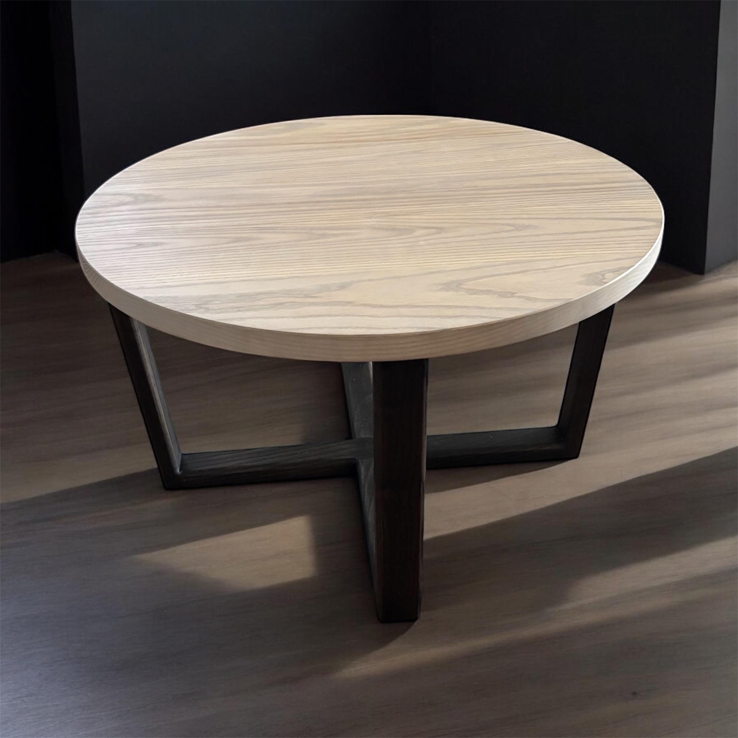 Vintage Round Coffee Table | Walnut Coffee Table | Solid Wood