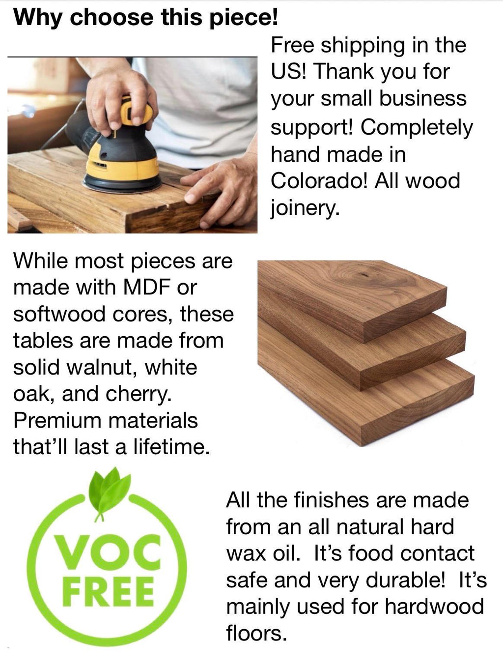 Mid Century Side Table | Vintage End Table | Black Walnut Side Table | Handmade