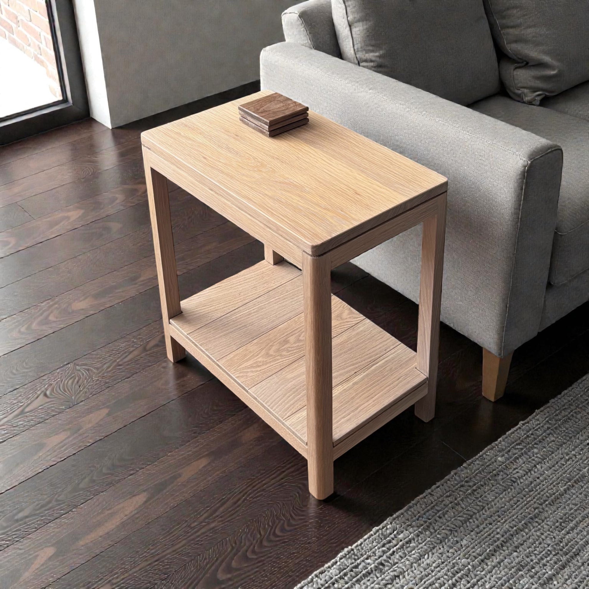 Sopris Side Table | Solid Wood Modern Accent Table – Handcrafted in Colorado