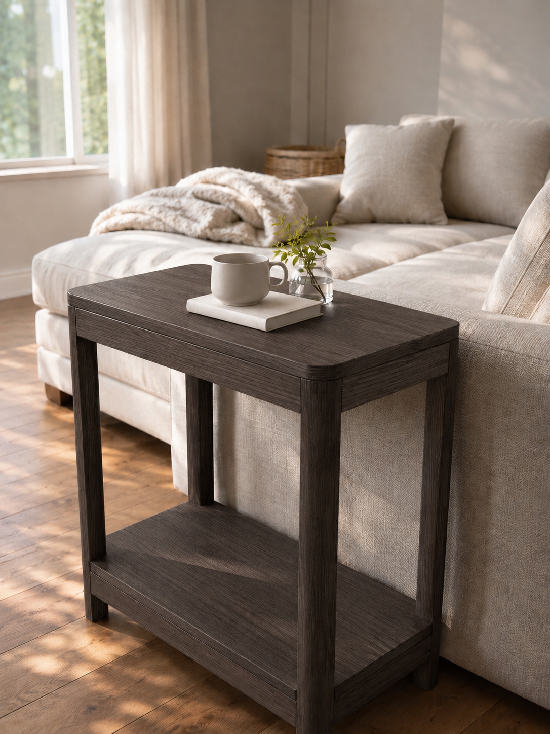 Sopris Side Table | Solid Wood Modern Accent Table – Handcrafted in Colorado