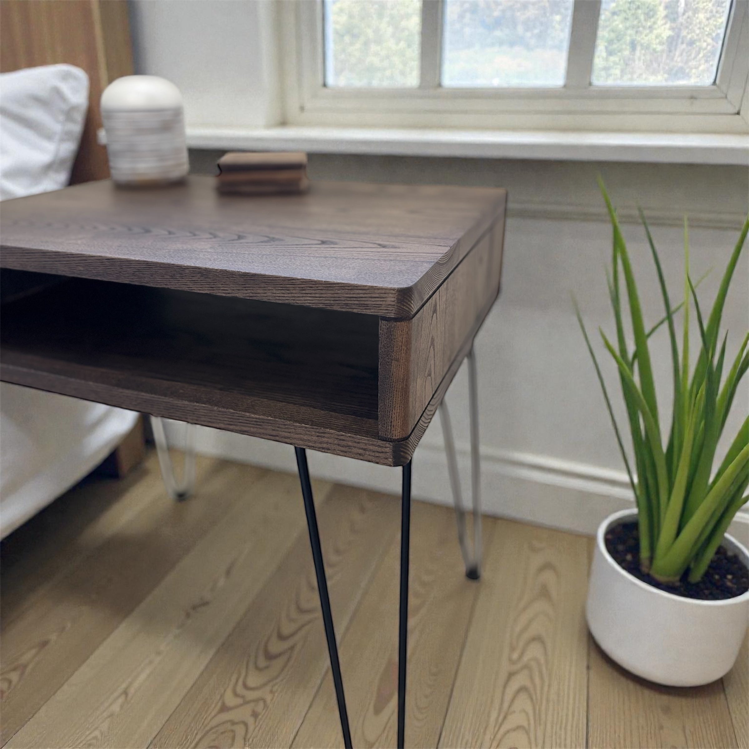 Modern Bedside Table | Mid Century Modern Side Table | Wooden Nightstands
