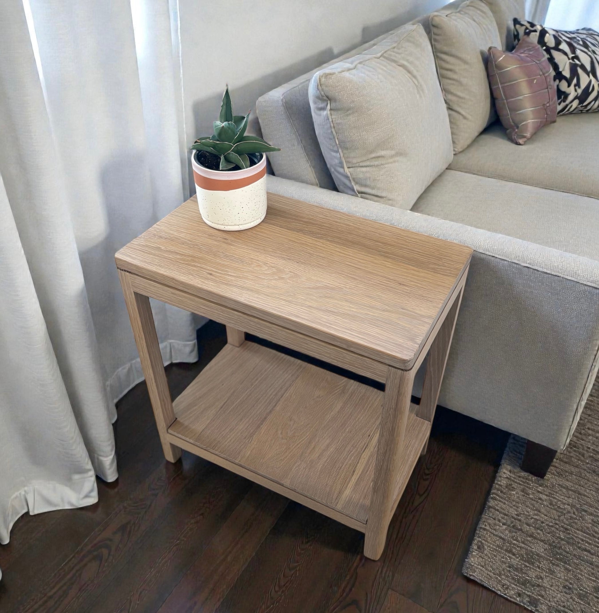 Sopris Side Table | Solid Wood Modern Accent Table – Handcrafted in Colorado