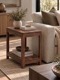 Sopris Side Table | Solid Wood Modern Accent Table – Handcrafted in Colorado