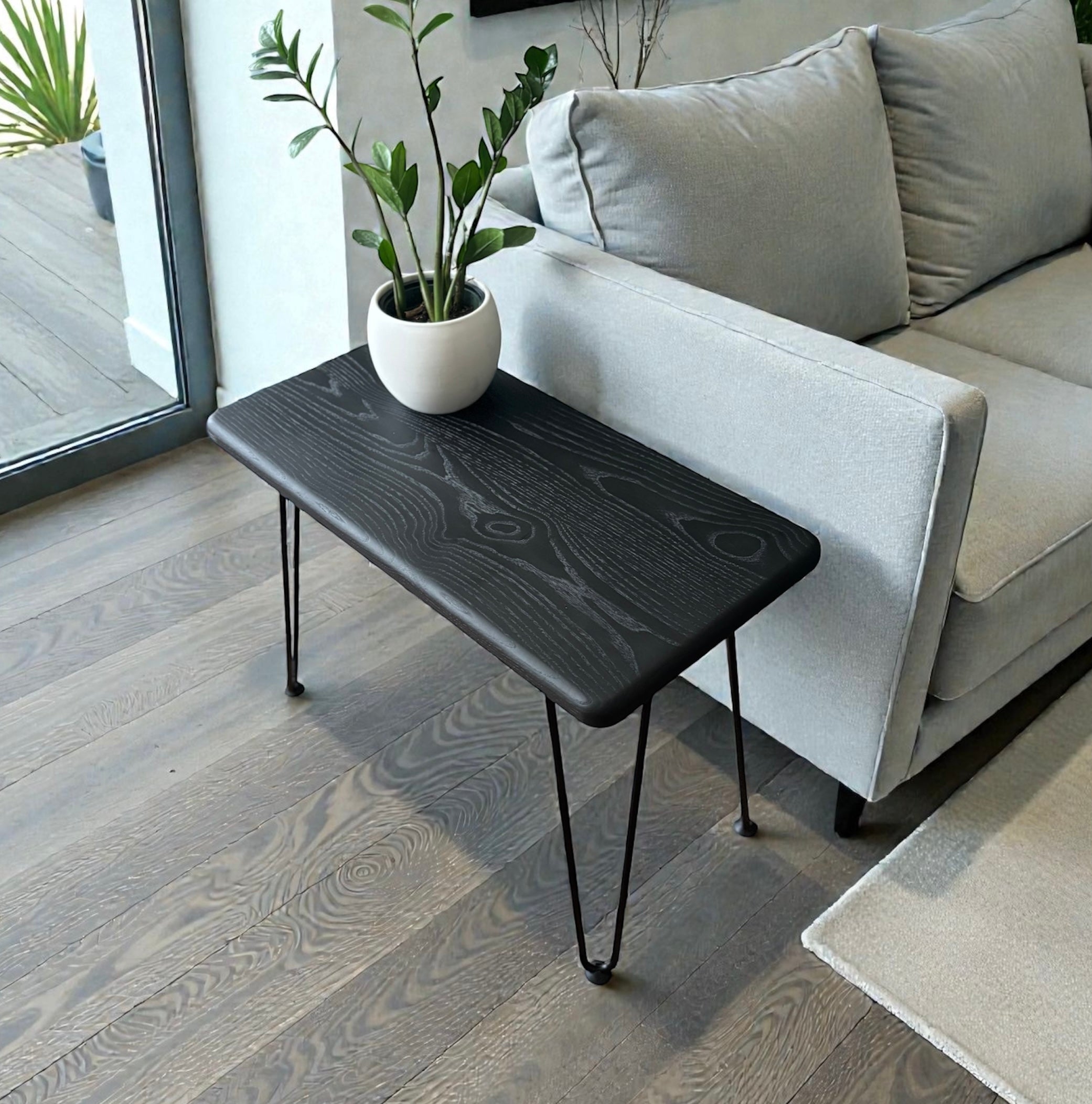 Breck Solid Wood Side Table – Modern Handmade End Table for Living Rooms