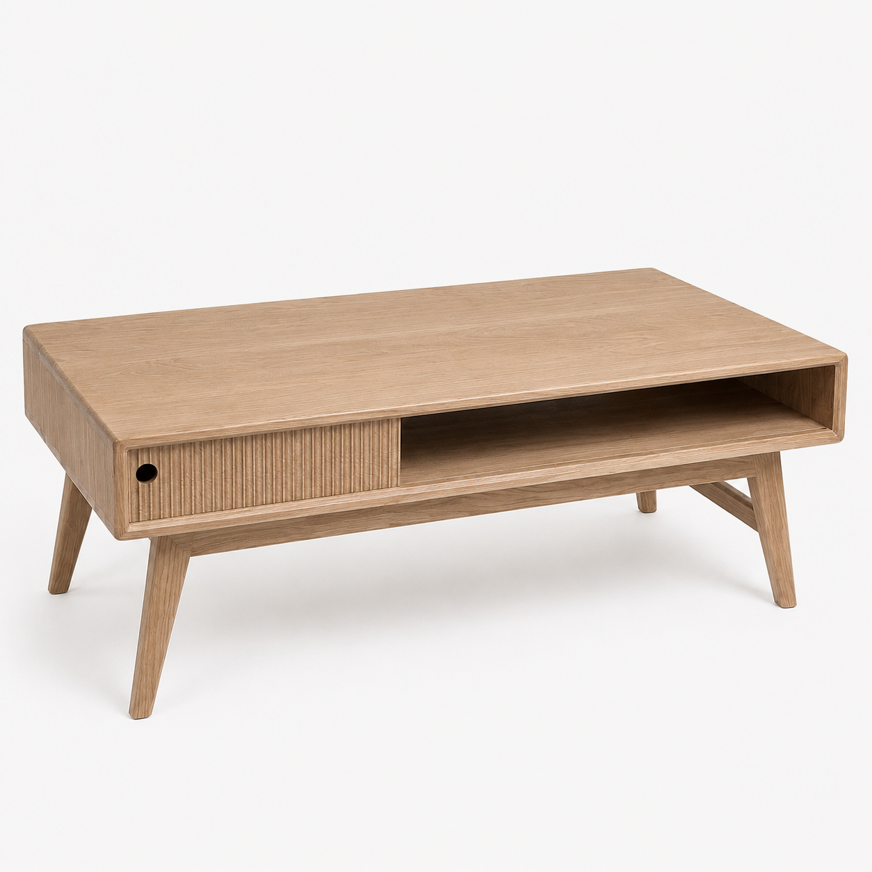 The Aspen Table — Solid Black Walnut Coffee Table, Sculptural Modern Heirloom