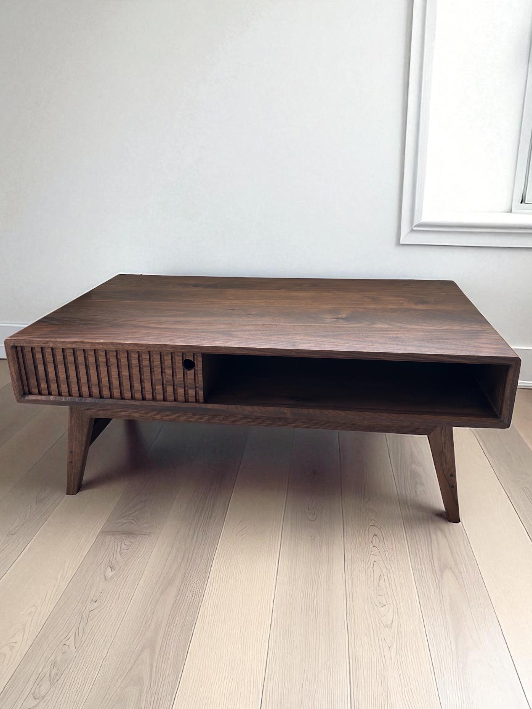 Vintage Coffee Table | Walnut Coffee Table | Mid Century Coffee Table | Coffee Table With Storage