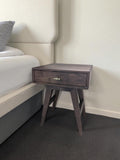Mid Century Side Table | Vintage End Table | Black Walnut Side Table | Handmade