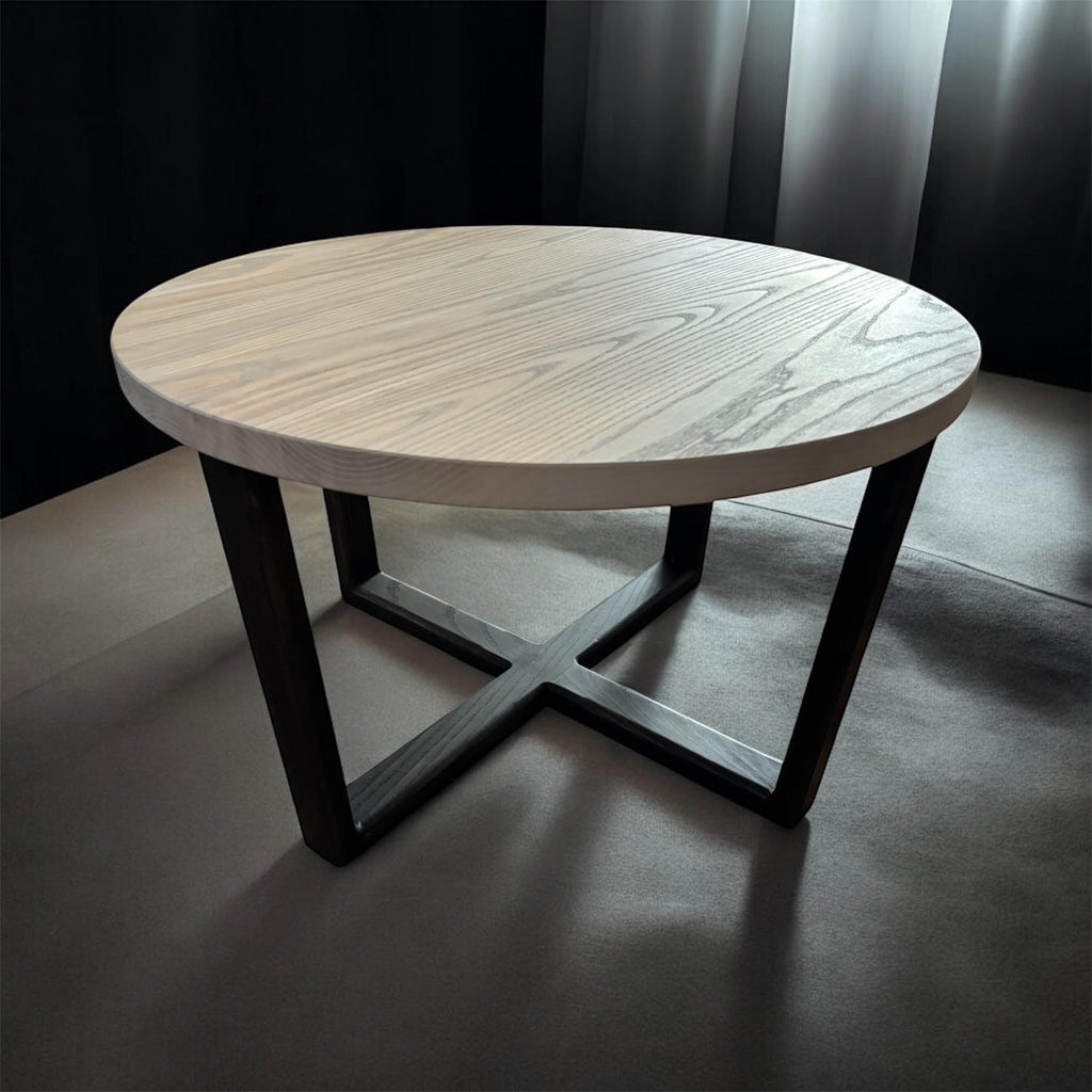 Vintage Round Coffee Table | Walnut Coffee Table | Solid Wood