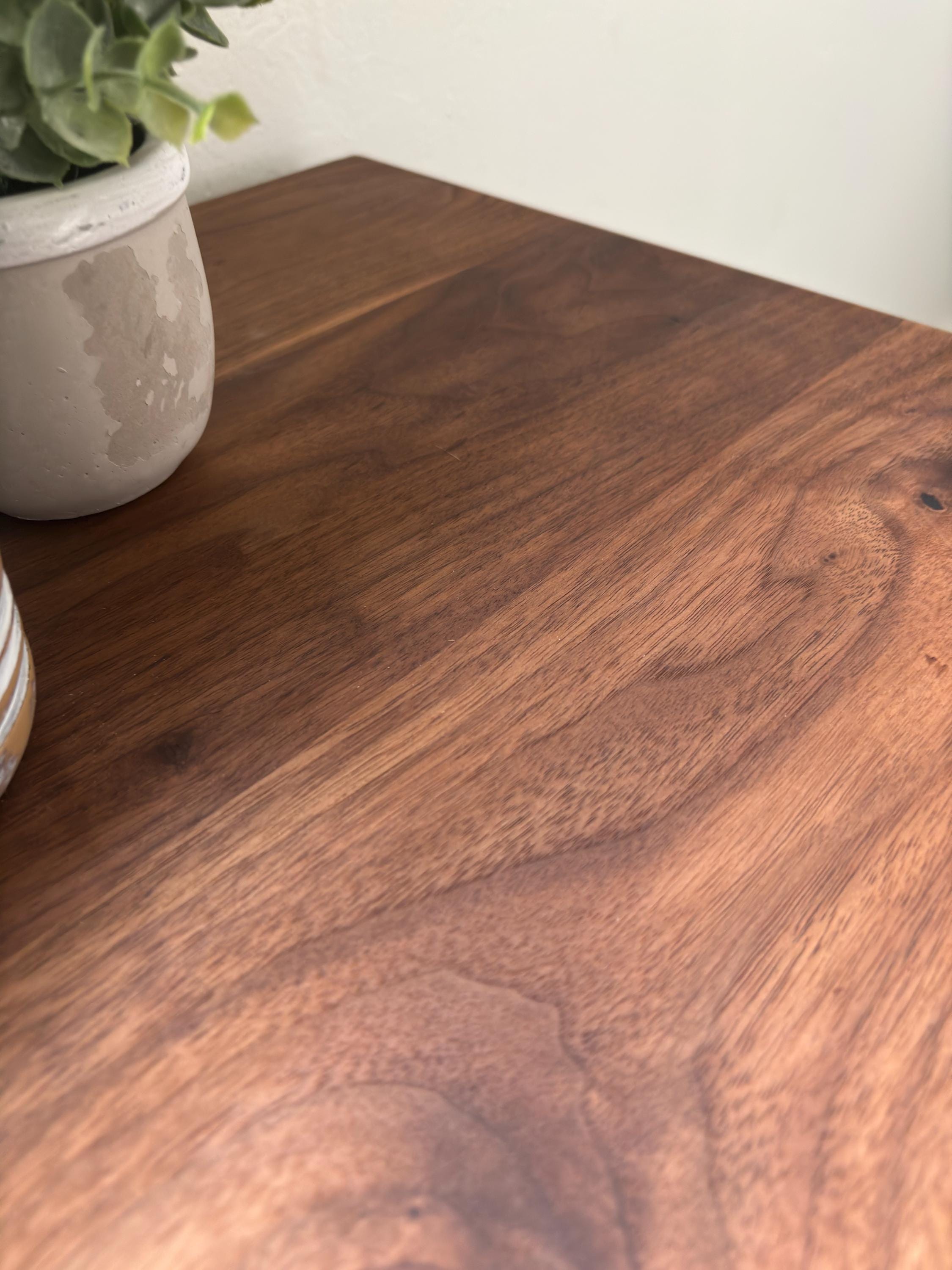 Solid Black Walnut End Table | Mid Century Modern Night Stand | All Wood Joinery High End Table