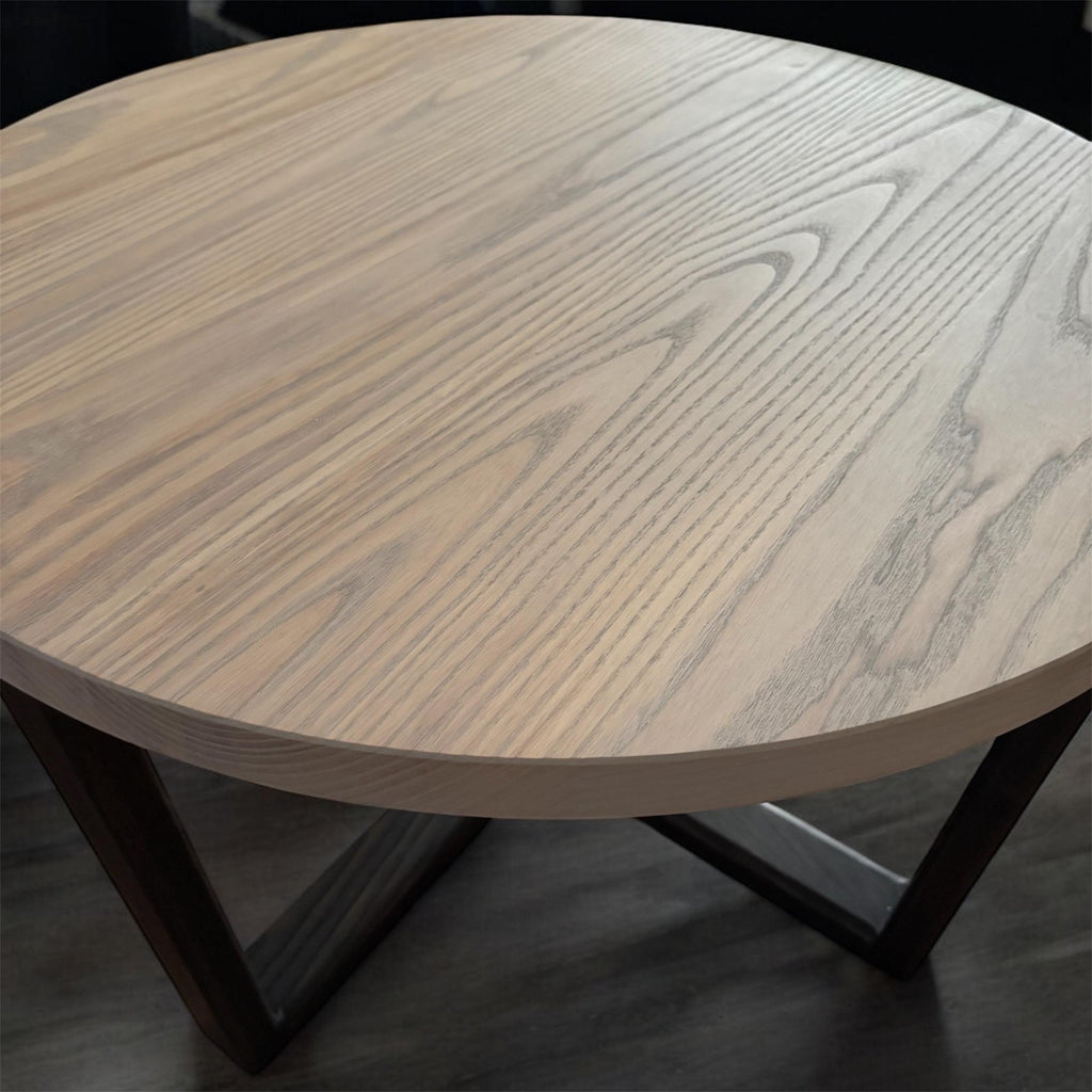 Vintage Round Coffee Table | Walnut Coffee Table | Solid Wood