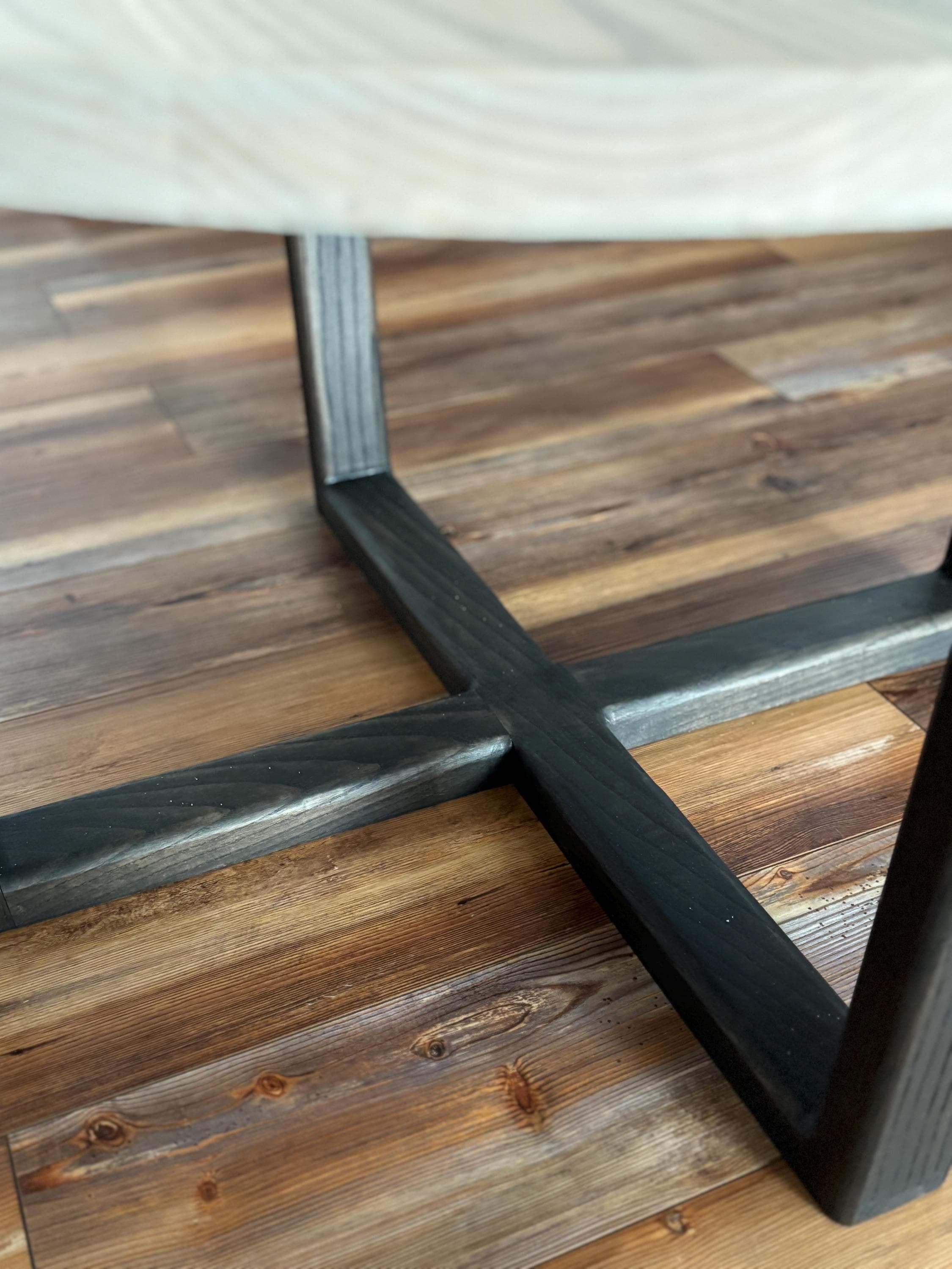 Vintage Round Coffee Table | Walnut Coffee Table | Solid Wood