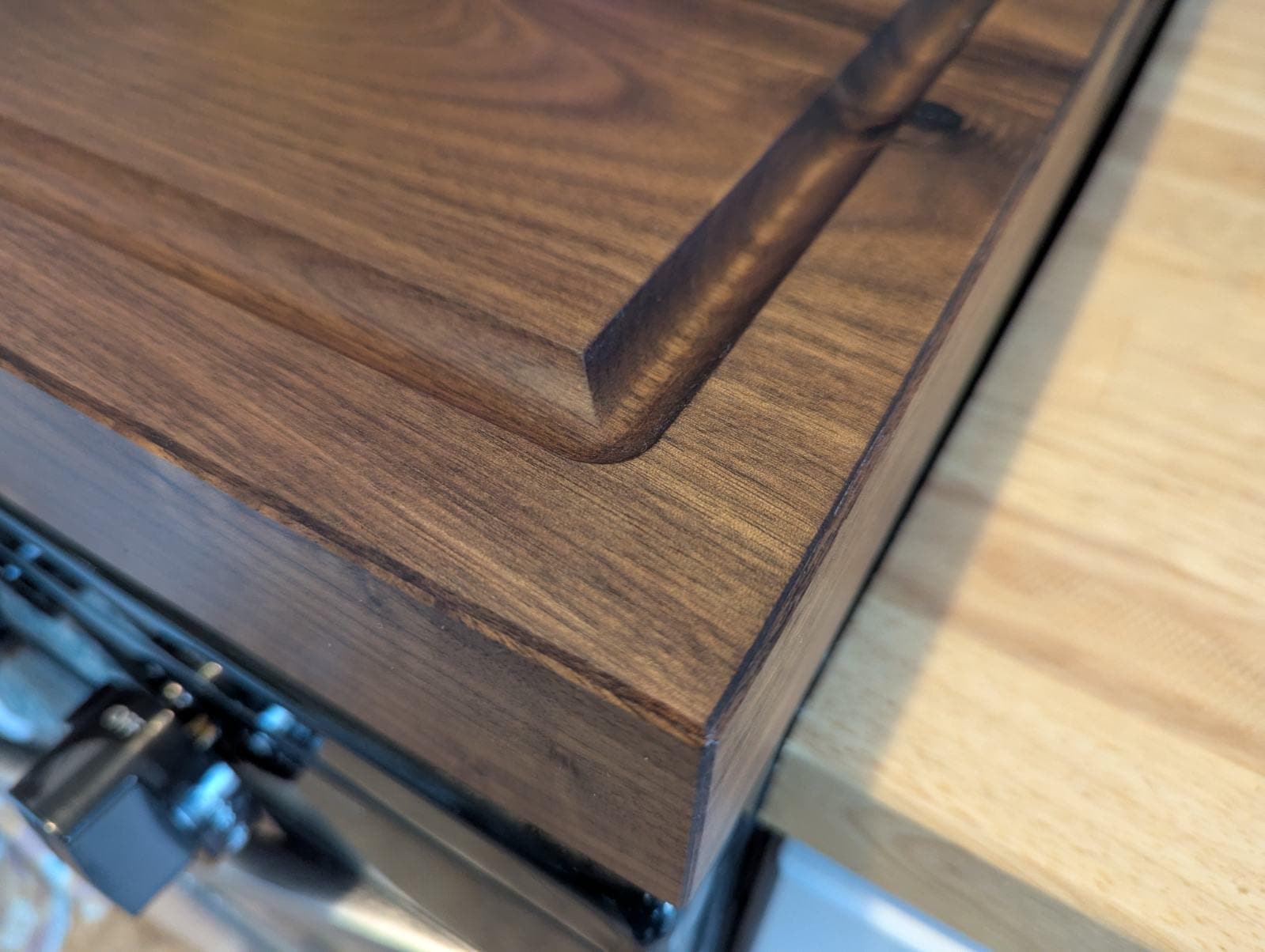 Black Walnut Stove Top Cover | Solid Wood Noodle Board and Tray | Black Walnut Stove Cover | Cutting Board for Stove